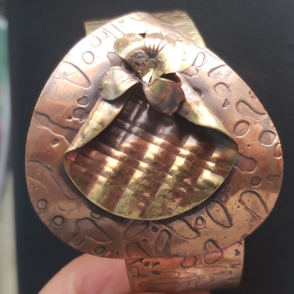 Brass and copper Bangle - Picture 2 of 2